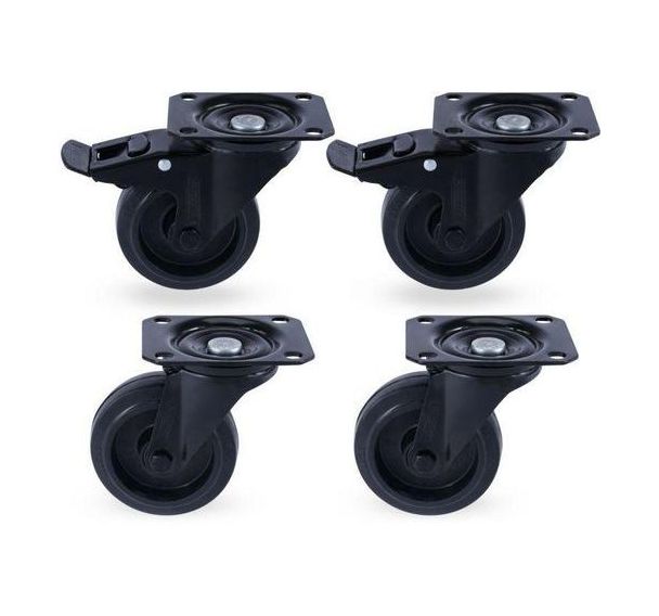Kit de 4 roulettes pour armoire sous-paillasse - Exacta