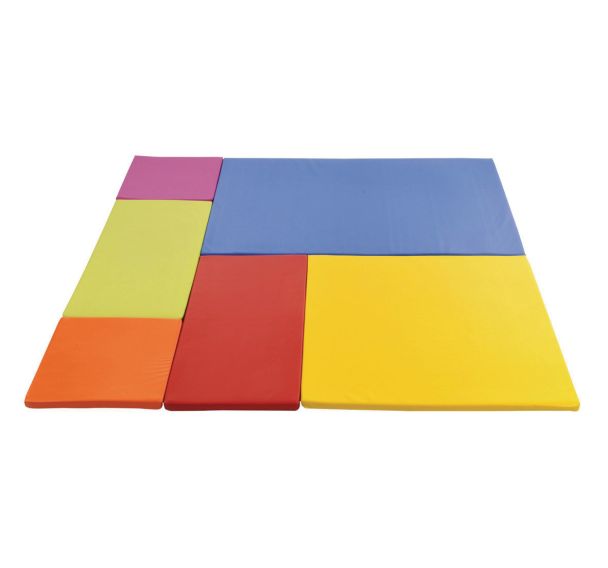 Kit de 6 tapis Basics multicolores