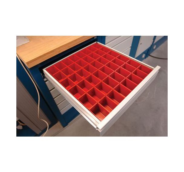 Kit de compartimentage pour tiroir - Plastique - 48 bacs