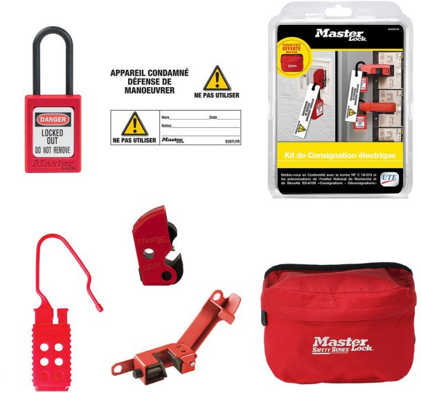 Kit de consignation électrique ELECKIT-FR - Master Lock