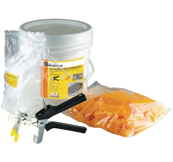Kit de croisillons autonivelants : pince + 100 croisillons 2mm + 100 c