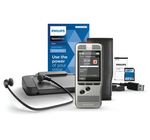 Kit de dictée et de transcription DPM6700 - Phillips