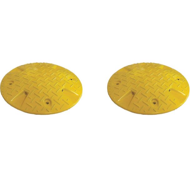 Kit de ralentisseur rond, Ø425x50mm, jaune