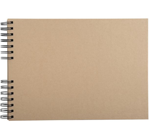 Kit de scrapbooking album 70p noires Scrap-Addict Kraft brun