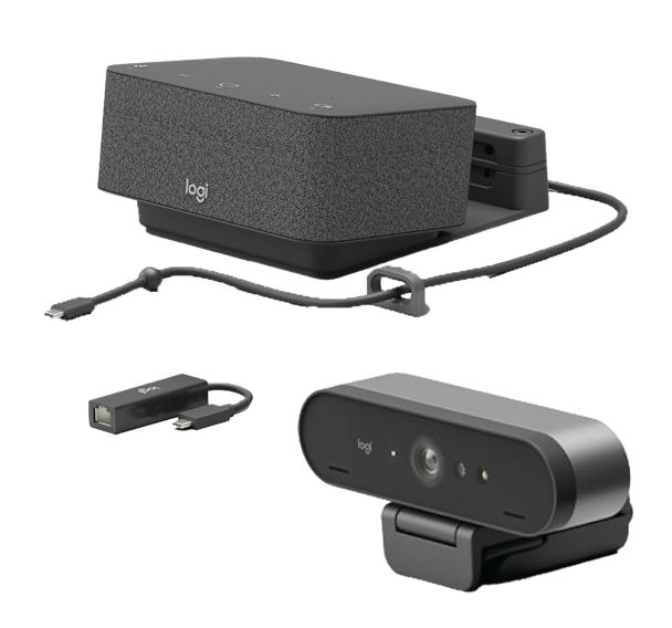 Kit de visioconférence Logitech Logi Dock + Webcam Brio Ultra HD Pro - Logitech