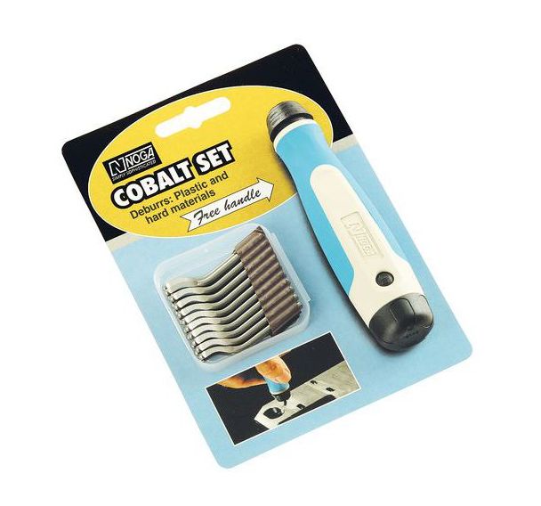 Kit d'ébavurage avec lames au Cobalt, Modèle: Ebavurage, Lame: S