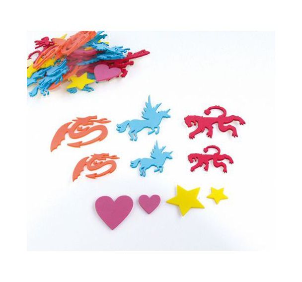 Kit déguisement 250 formes mousse adhésive thème Moyen âge