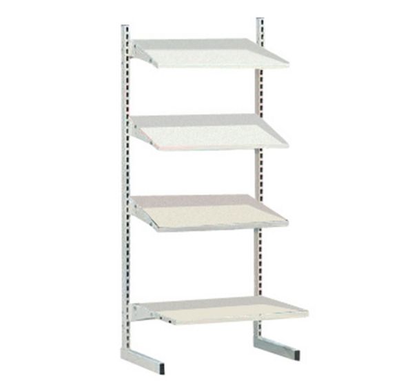 Kit élément depart En 'L' 1500X695 + 4 Tablettes Sans Bac