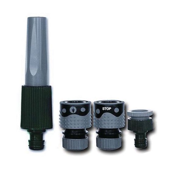 Kit lance d'arrosage bi-matière 5 pièces