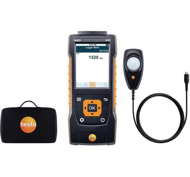 Kit lux pour mesurer l'éclairement lumineux - Testo 440