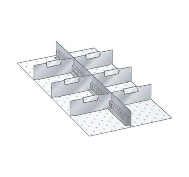 Kit matériel subdivision 18x36E (LxPxH) 306x612x300mm-lista