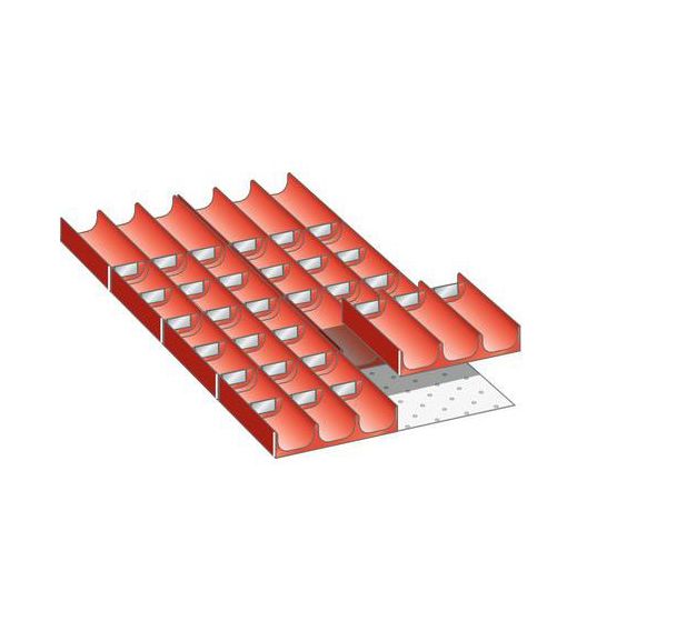 Kit matériel subdivision 18x36E (LxPxH) 306x612x50mm -Lista