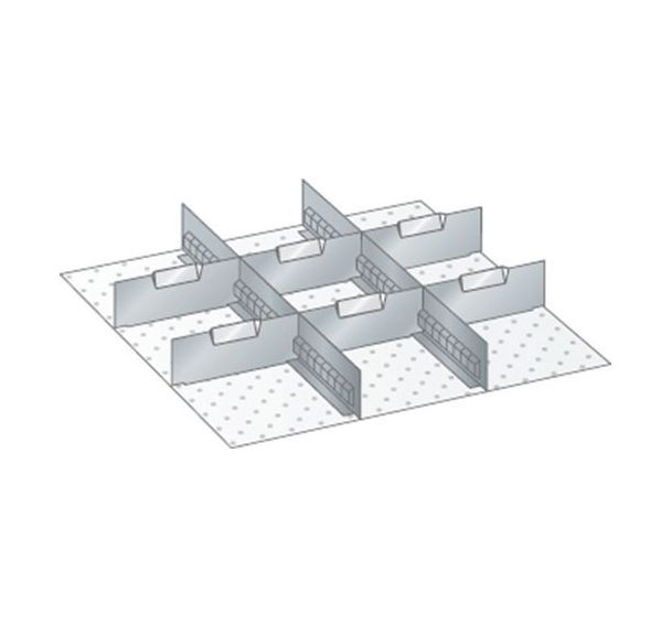 Kit matériel subdivision 27x27E (LxPxH) 459x459x200mm-lista