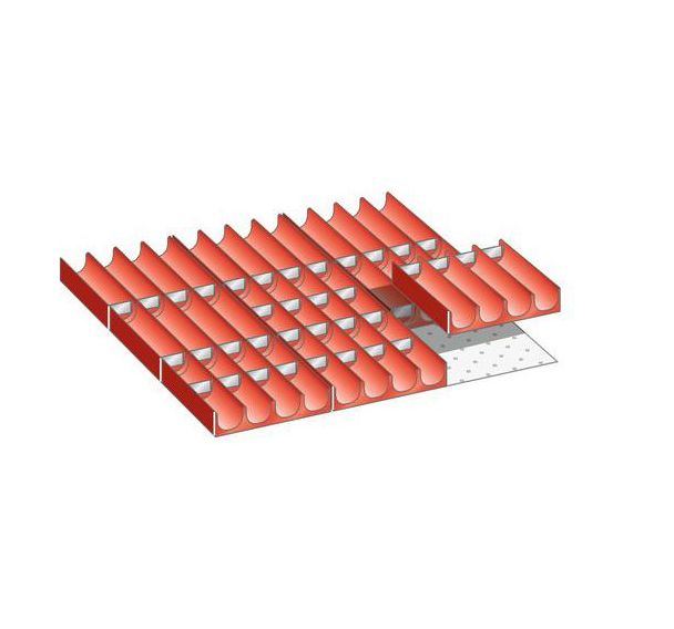 Kit matériel subdivision 27x27E (LxPxH) 459x459x50mm -Lista