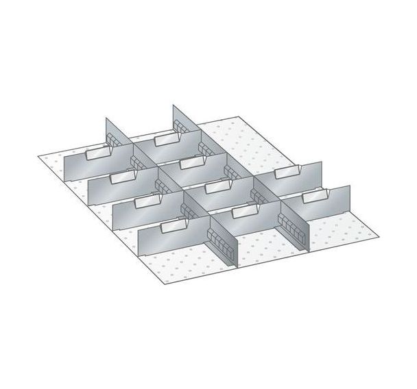 Kit matériel subdivision 27x36E (LxPxH) 459x612x50mm -Lista