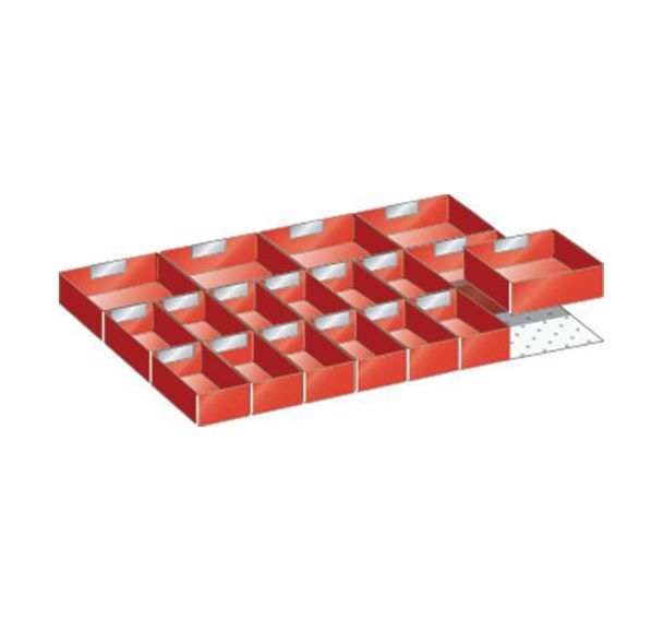 Kit matériel subdivision 27x36E (LxPxH) 612x459x100mm-lista