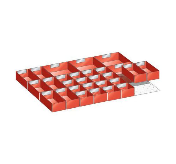 Kit matériel subdivision 27x36E (LxPxH) 612x459x75mm -Lista