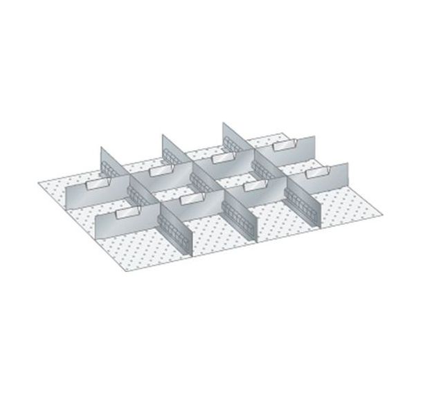 Kit matériel subdivision 36x27E (LxPxH) 612x459x250mm-lista