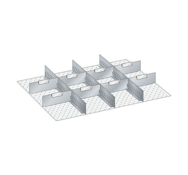 Kit matériel subdivision 36x27E (LxPxH) 612x459x50mm -Lista
