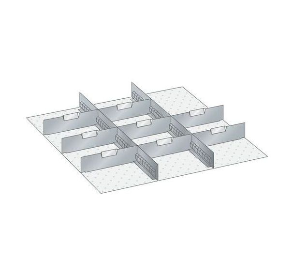 Kit matériel subdivision 36x36E (LxPxH) 612x612x75mm -Lista