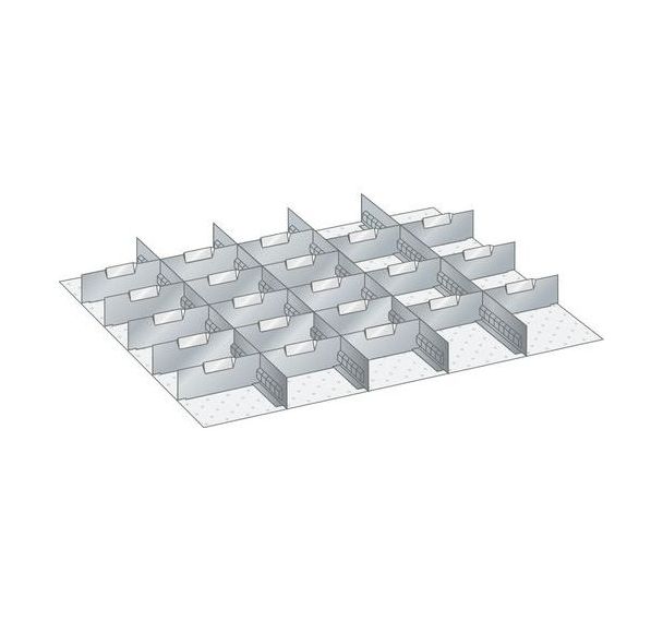 Kit matériel subdivision 45x36E (LxPxH) 765x612x150mm-Lista