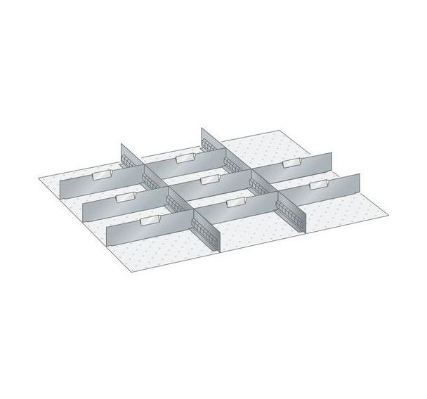 Kit matériel subdivision 45x36E (LxPxH) 765x612x250mm-Lista