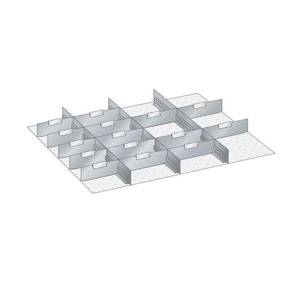 Kit matériel subdivision 45x36E (LxPxH) 765x612x75mm -Lista