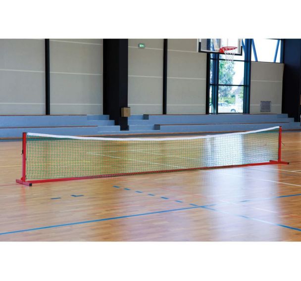 Kit mini tennis rouge, 8m, filet / l'unité