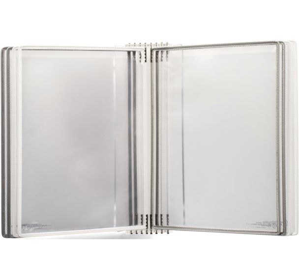 Kit mural crystal A4 - 8 poches - gris et Blanc