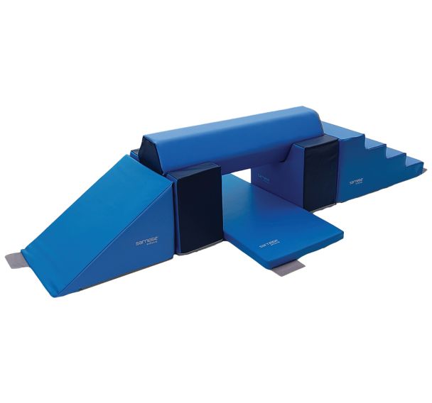 Kit passage équilibre 6 modules turquoise/bleu marine