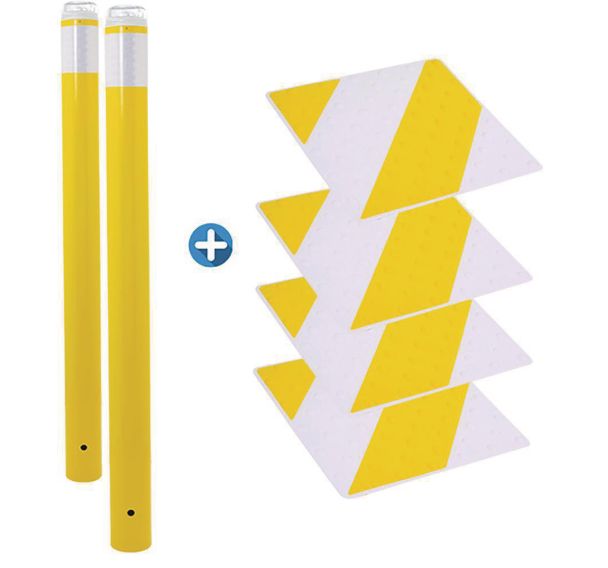 Kit piétons poteaux et dalles bicolores - Novap
