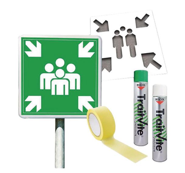 Kit pochoir Point de rassemblement