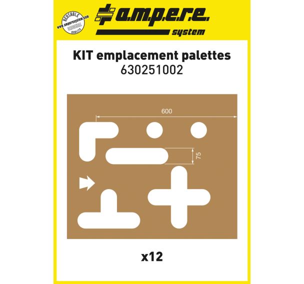 Kit pochoir réutilisable 12 planches Handicapé