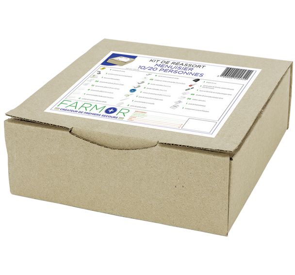 Kit pour armoire à pharmacie Menuisier 10/20 personnes