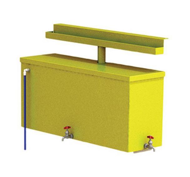 Kit récupération d'eau 100L pour poulailler alu Urbemob