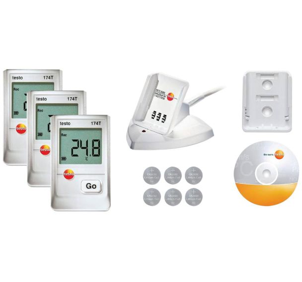 Kit testo 174T - 3x Mini-enregistreur de température USB
