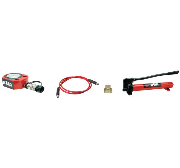 Kit vérin hydraulique galette 30T avec pompe manuelle