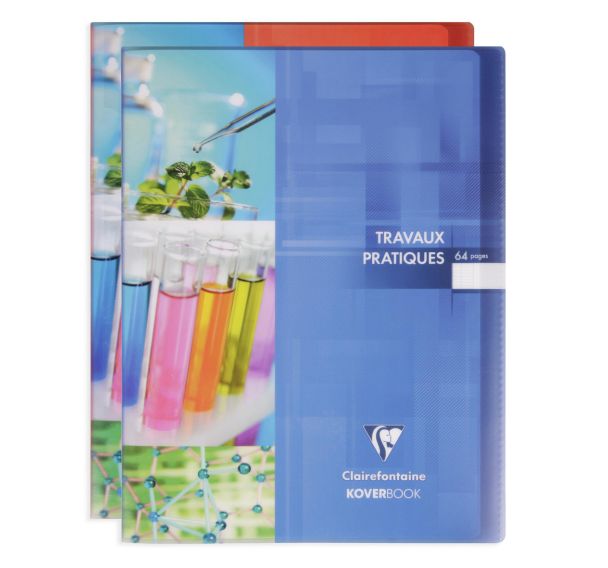 Koverbook t. P piqué polypro transparent 24x32cm 64p séyès-uni coloris assortis