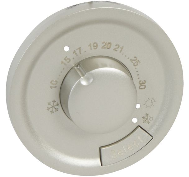 LEGRAND - Enjoliveur thermostat titane facile à poser