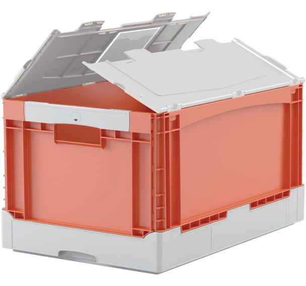 La BITOBOX pliable EQ poignée ouverte - couvercle double rabat - Bito