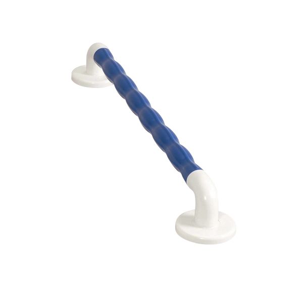 La barre de douche plastifiée Grip Bleu