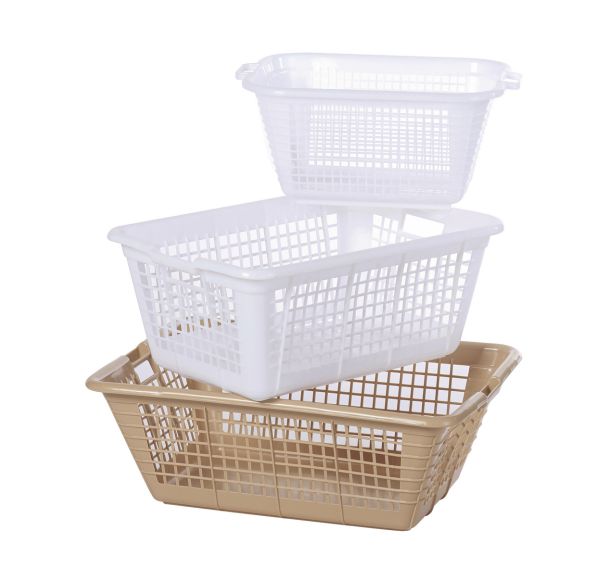 La corbeille à linge blanc