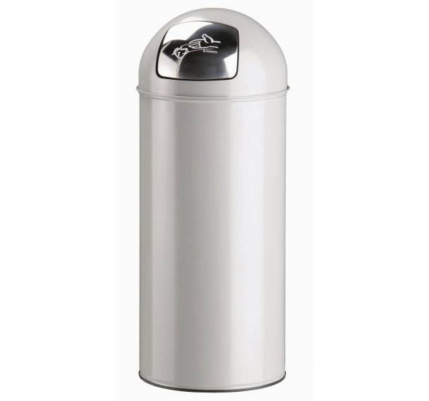 La poubelle ROSSIGNOL grand volume avec trappe Basic 45 l - Gris