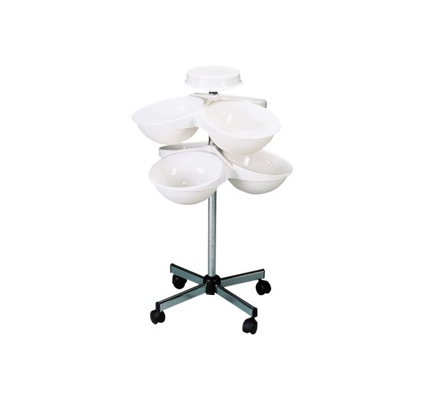 La table de services à rouleaux Blanc