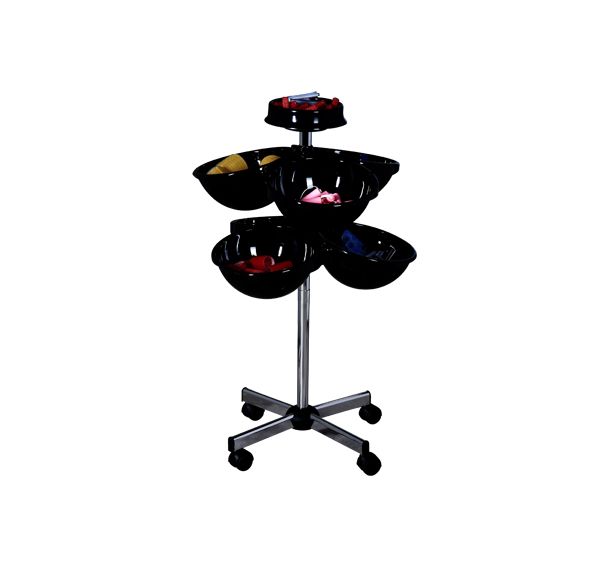 La table de services à rouleaux Noir