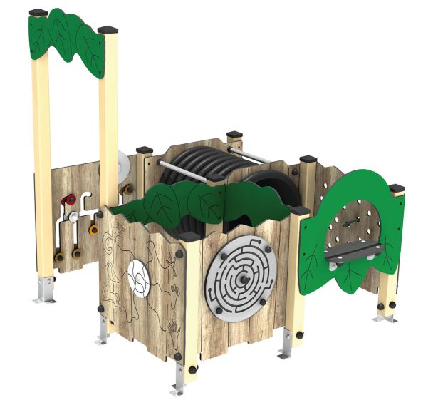 Labyrinthe 4 modules inclusif Mini noisette métal beige/HPL - Manutan Expert