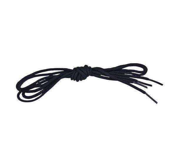 Lacets ronds longueur 120cm - 120 cm - Noir/gris