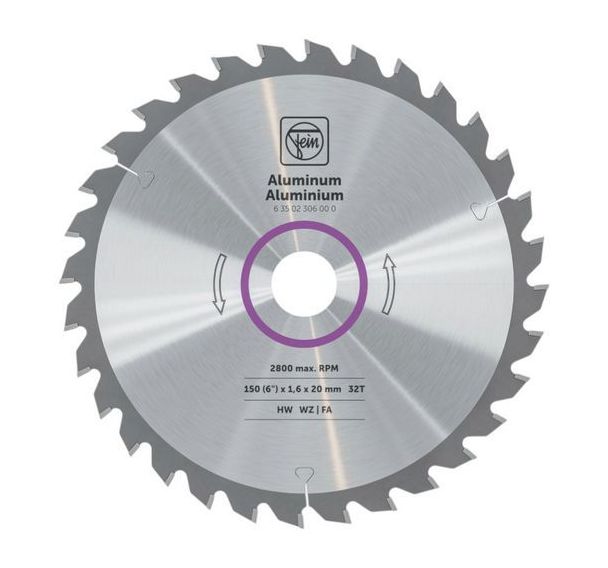 Lame de scie circulaire alu et autres métaux non ferreux