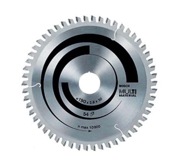 Lame de scie circulaire multimaterial 190 mm 20 mm 54 dents