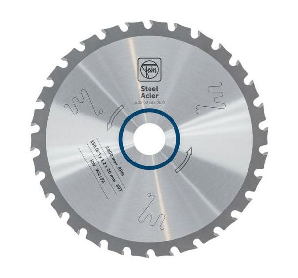 Lame de scie circulaire portative pour acier